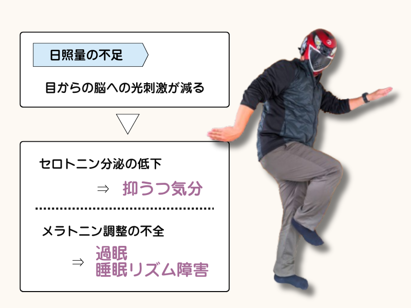 冬季うつのホルモンバランス