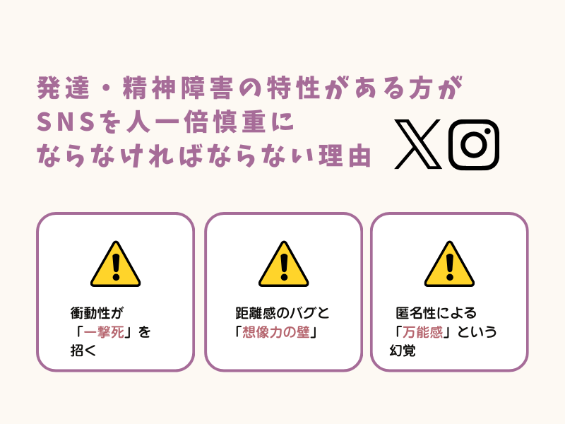 障害特性によるSNSのリスク
